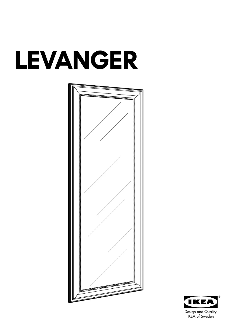 Page 1 de la notice Manuel utilisateur Ikea LEVANGER (50X140)