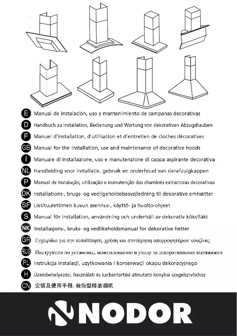 Page 1 de la notice Manuel utilisateur Nodor ISLA LIDO