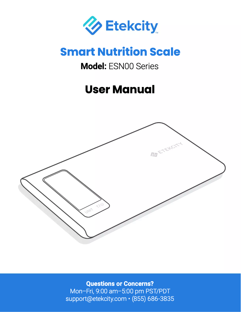 Page 1 de la notice Manuel utilisateur Etekcity ESN00