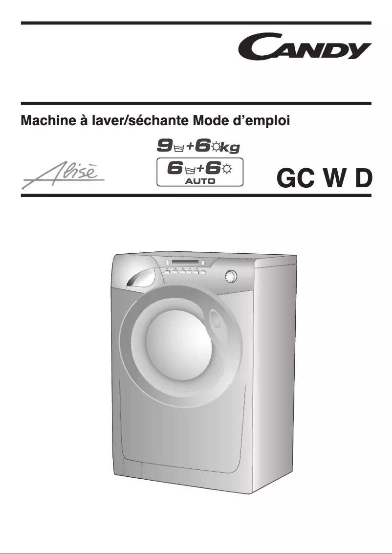 Page 1 de la notice Manuel utilisateur Candy GC W496DS-47