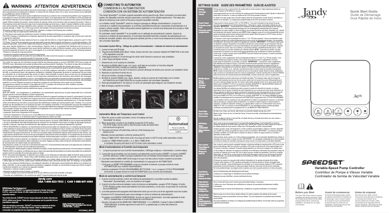 Page 1 de la notice Guide de démarrage rapide JANDY VSFHP185DV2AS