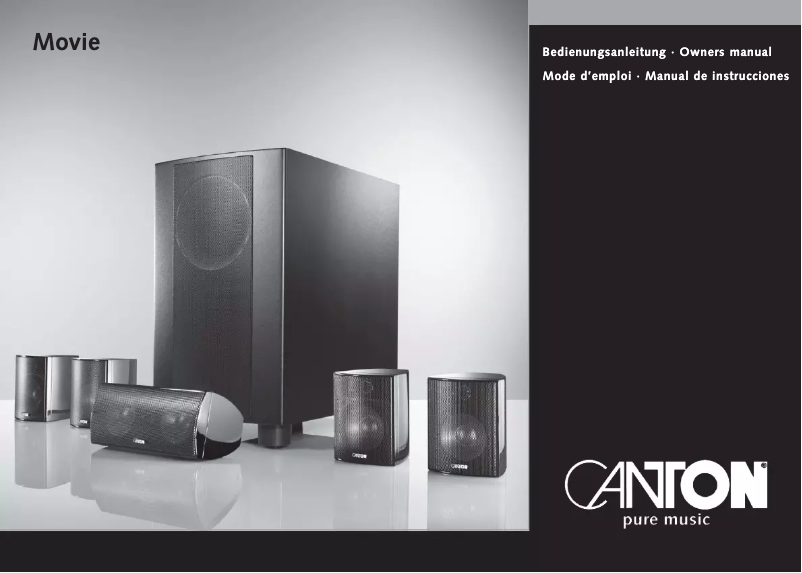 Página 1 del manual Manual de usuario Canton Movie 80 CX