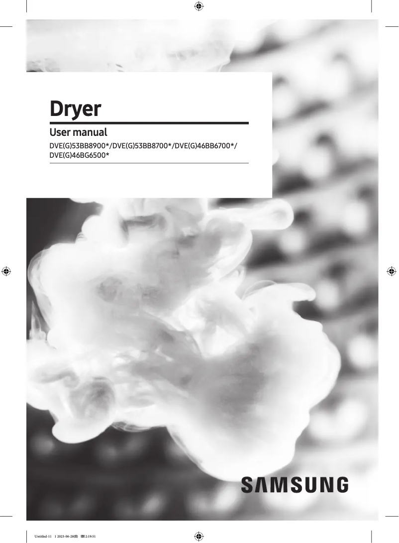 Página 1 del manual Manual de usuario Samsung DVG53BB8900G