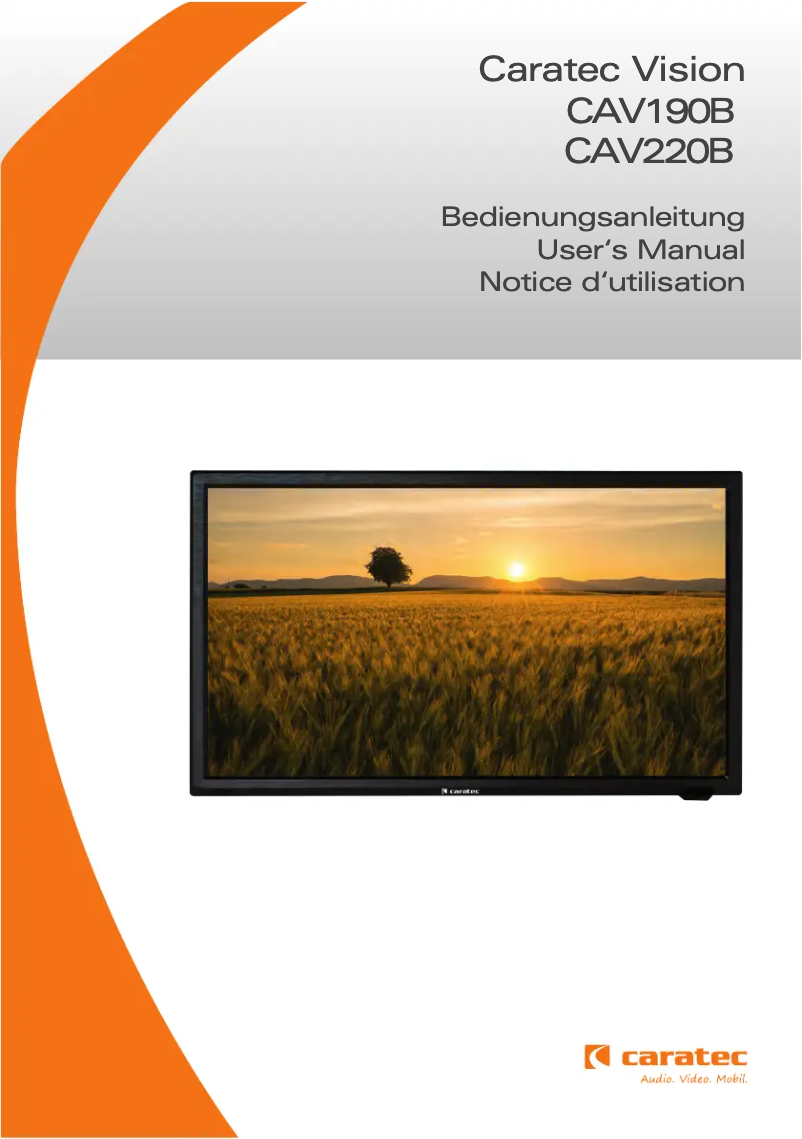 Página 1 del manual Manual de usuario Caratec Vision CAV220B