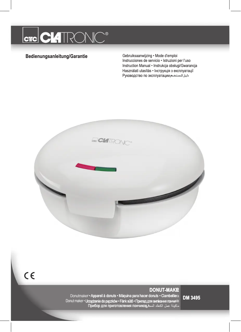 Page 1 de la notice Manuel utilisateur Clatronic DM 3495