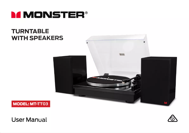 Page 1 de la notice Manuel utilisateur Monster MT-TT03
