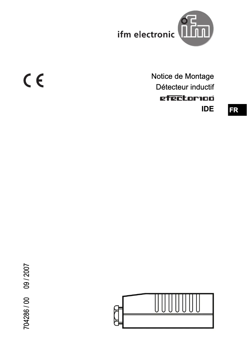 Page 1 de la notice Manuel utilisateur IFM ID5056