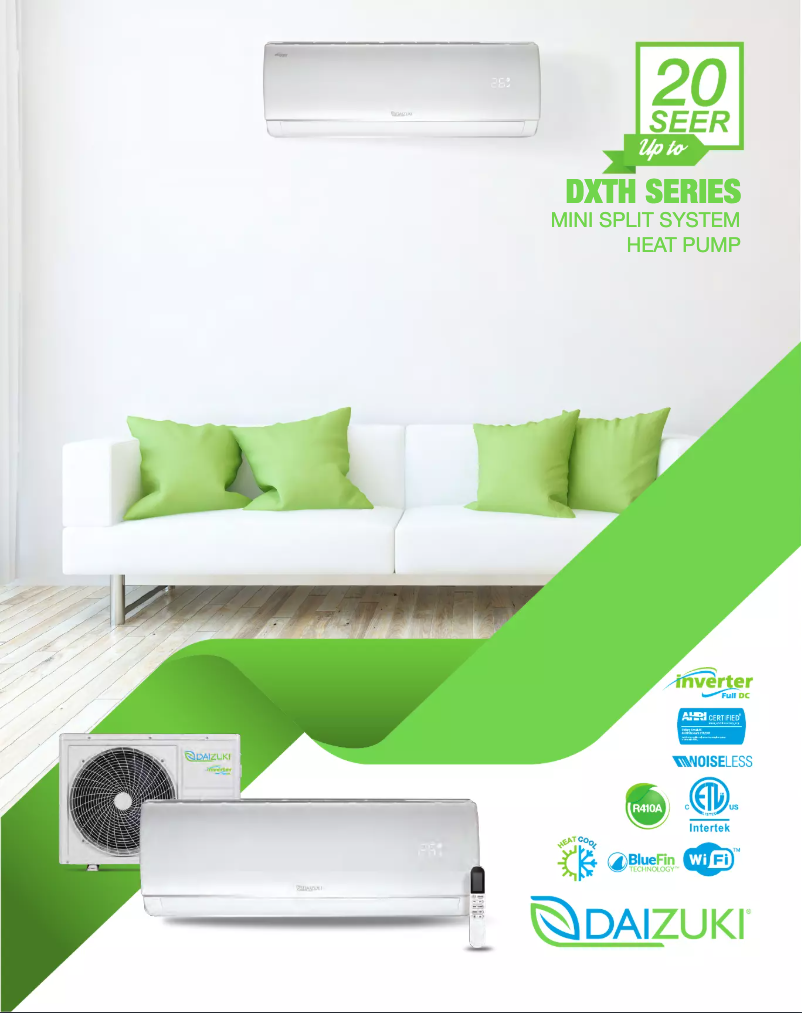 Page 1 of the manual Technical Sheet Daizuki DXTH36X426-17