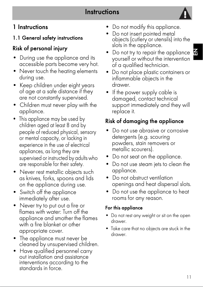 Page 1 de la notice Manuel utilisateur Smeg CTP9015X
