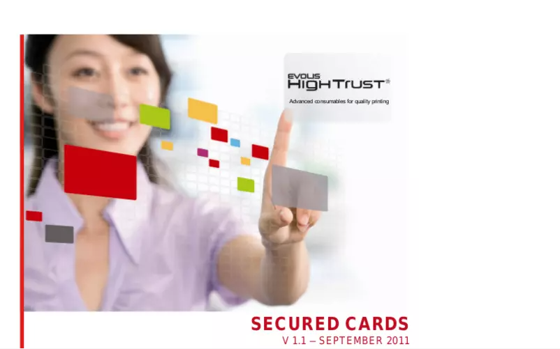 Page 1 de la notice Manuel utilisateur Evolis R4211