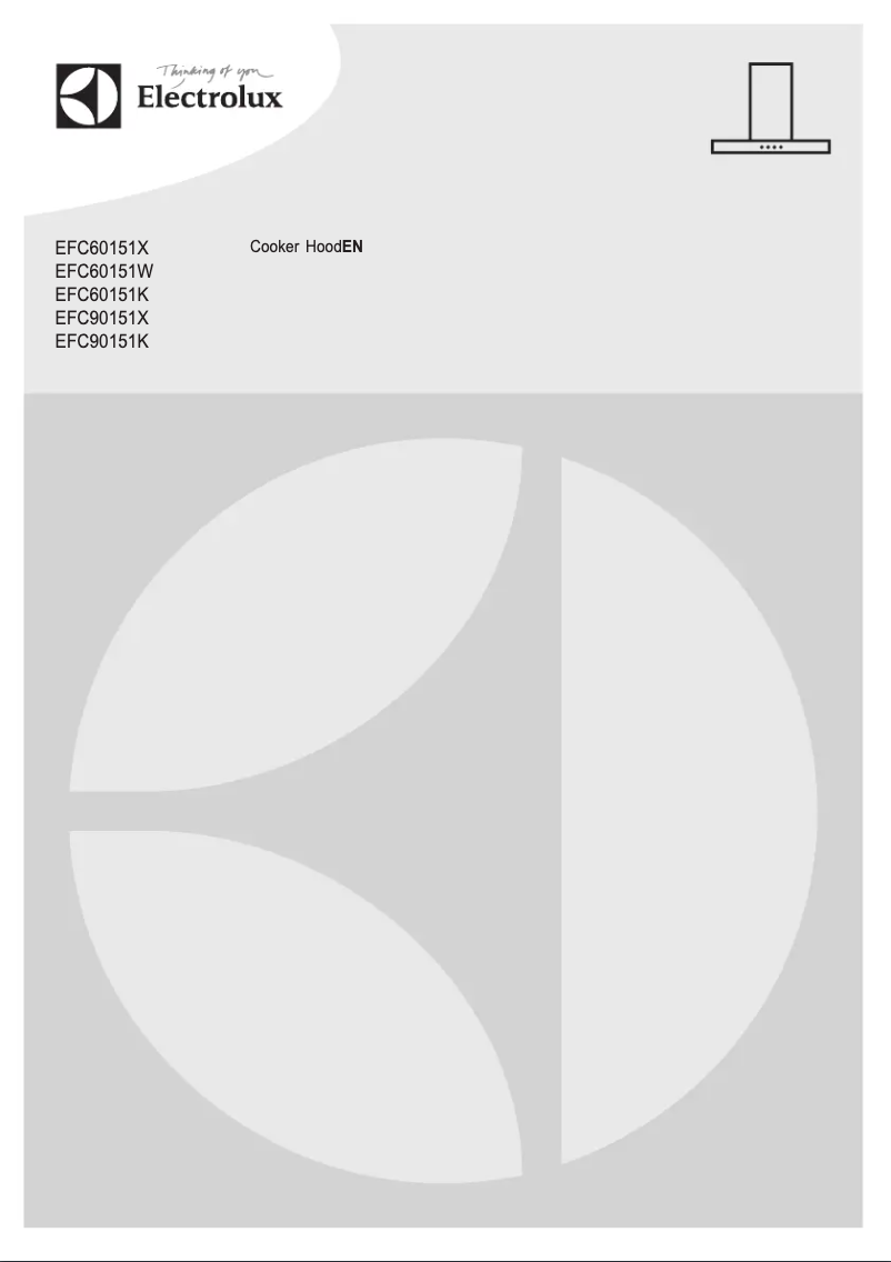 Page 1 de la notice Manuel utilisateur Electrolux EFC60151W