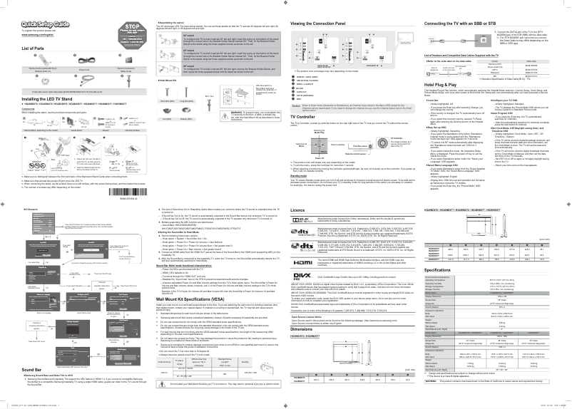 Página 1 del manual Manual de usuario Samsung HG28ND670AF