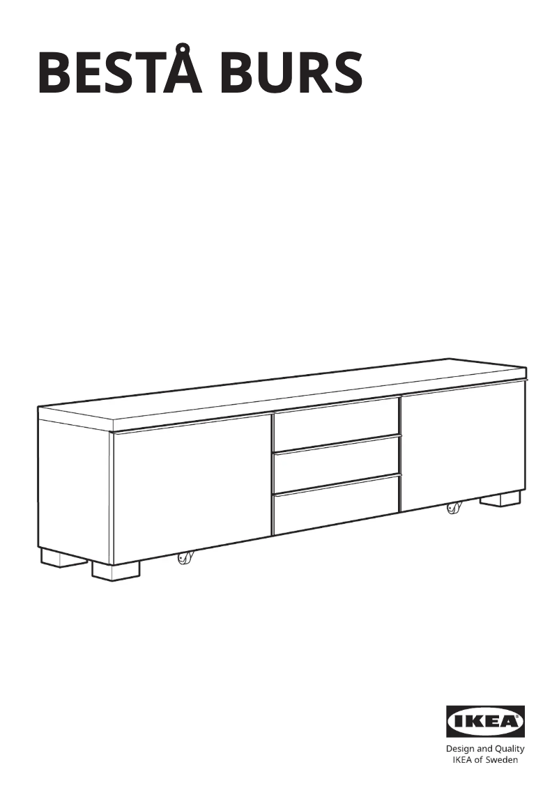 Page 1 de la notice Manuel utilisateur Ikea BESTÅ BURS 603.535.36