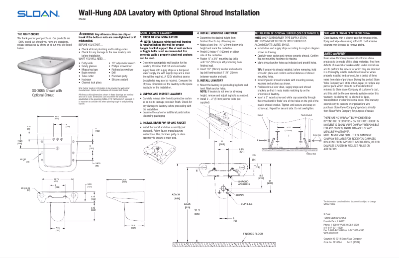 Page 1 de la notice Manuel utilisateur Sloan HYB-4000