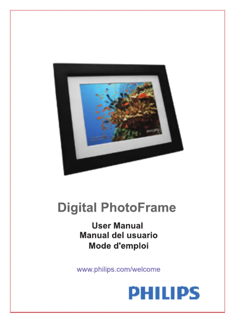 Page 1 de la notice Manuel utilisateur Philips SPF3483