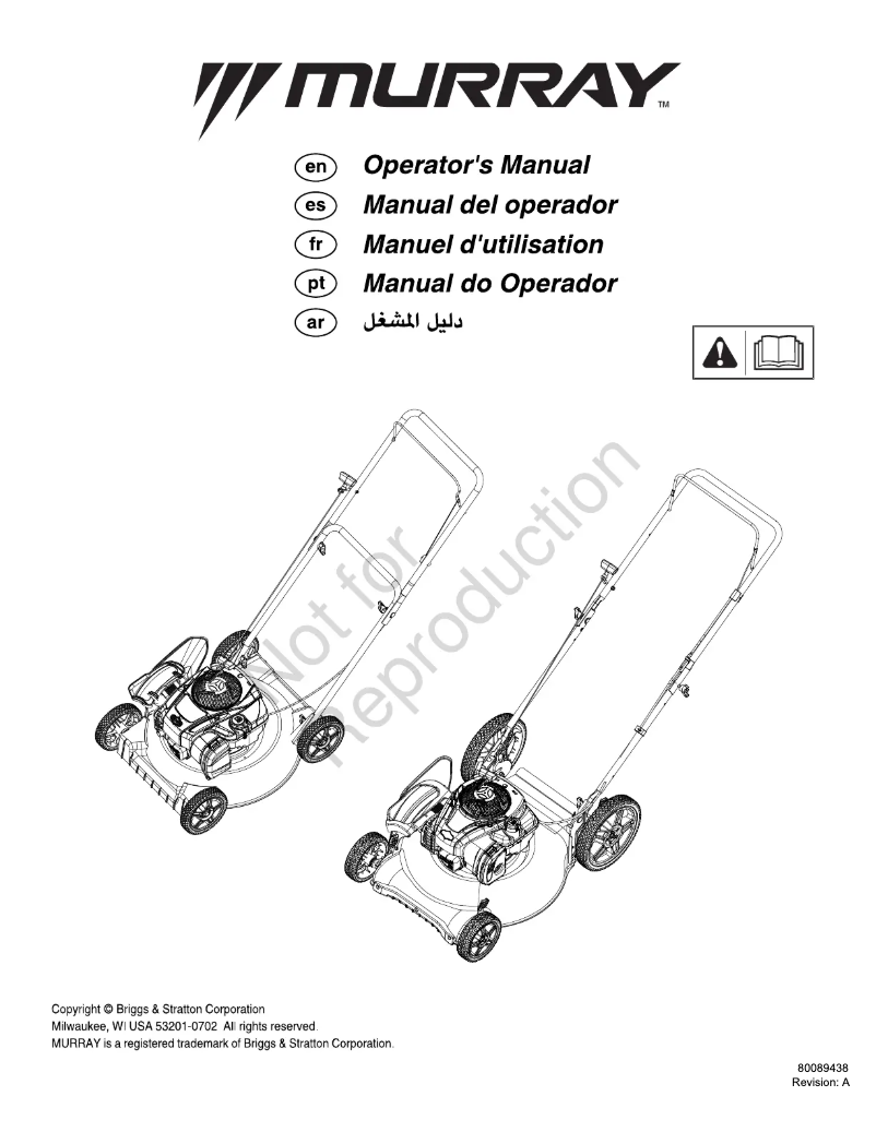 Page 1 of the manual User Manual Murray 21P500HW