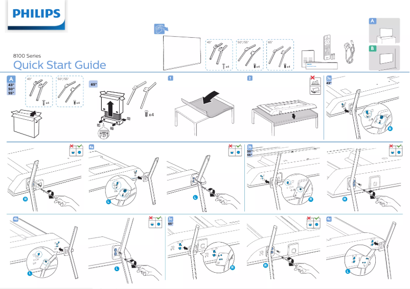 Página 1 del manual Guía de inicio rápido Philips 55PUD8125