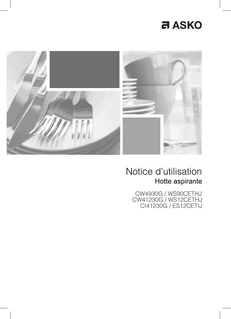 Page 1 de la notice Manuel utilisateur Asko CI41230G