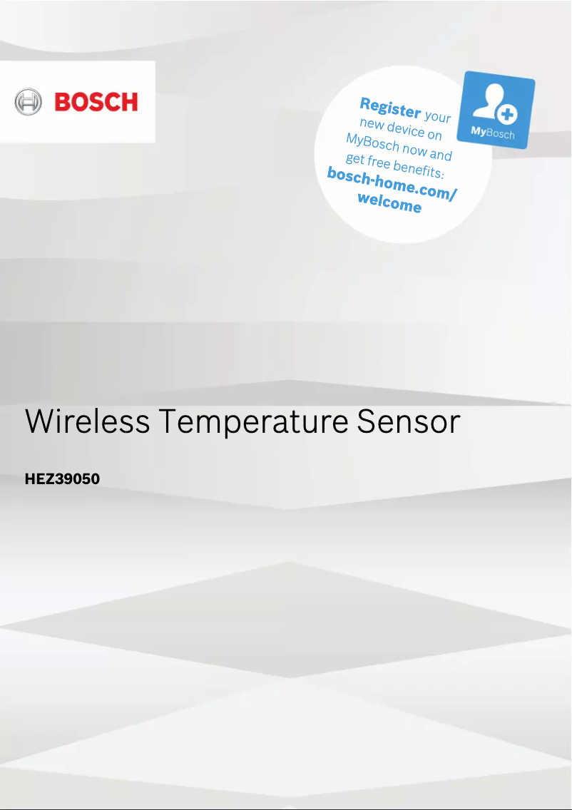 Page 1 of the manual User Manual Bosch PXY875DE1E