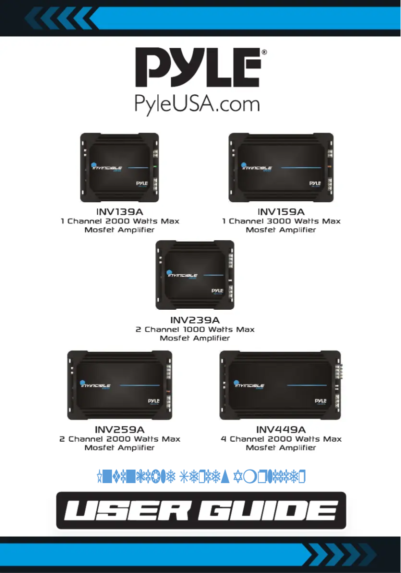 Page 1 de la notice Manuel utilisateur Pyle INV159A