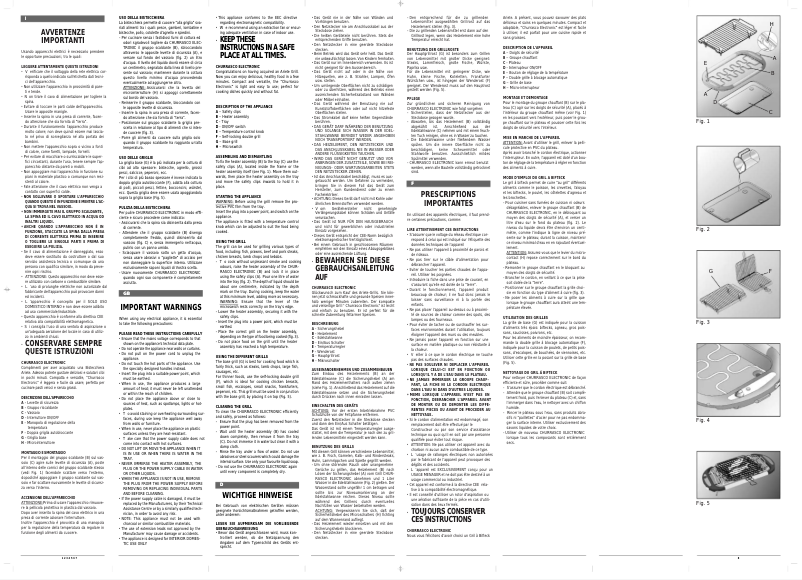 Page 1 de la notice Manuel utilisateur Ariete 739