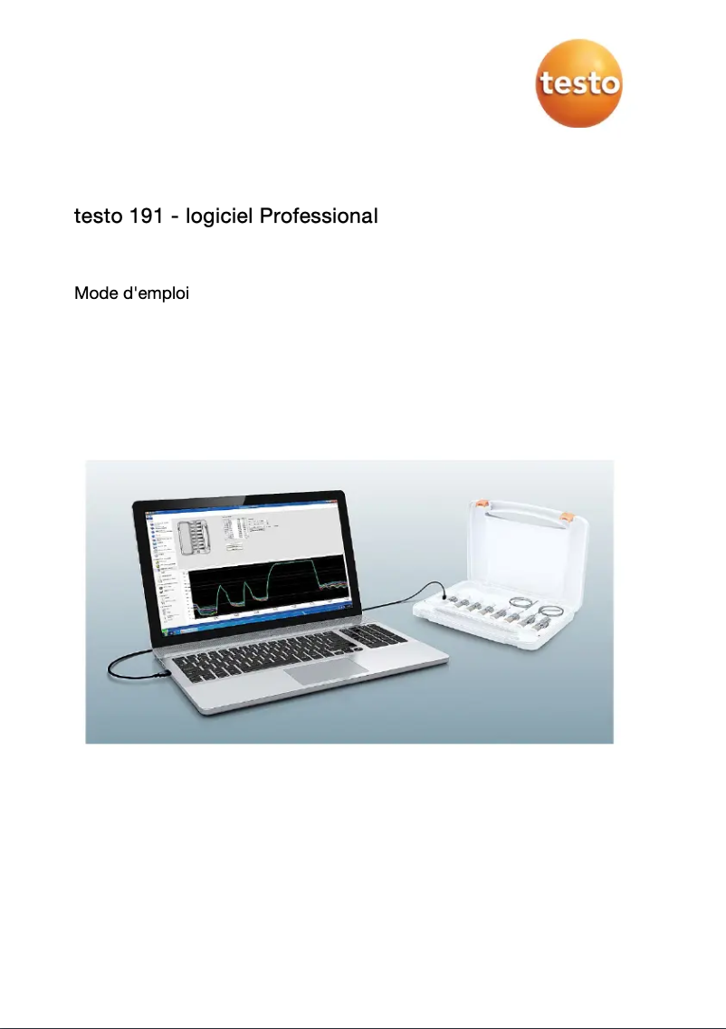 Page 1 de la notice Manuel utilisateur Testo 191
