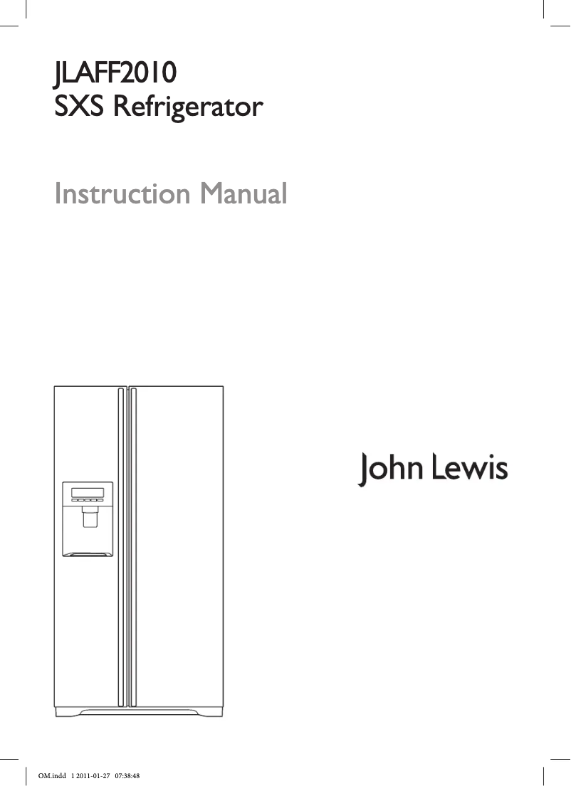 Page 1 de la notice Manuel utilisateur LG JLAFF2010