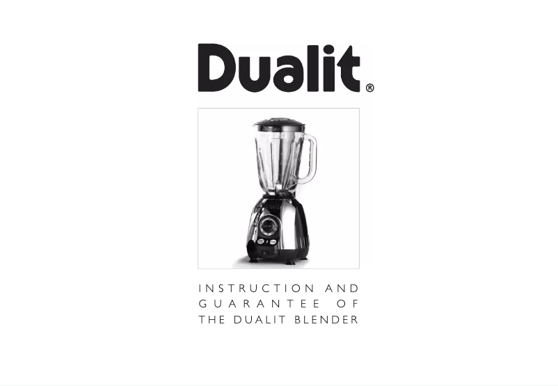 Page 1 de la notice Manuel utilisateur Dualit Blender Pro