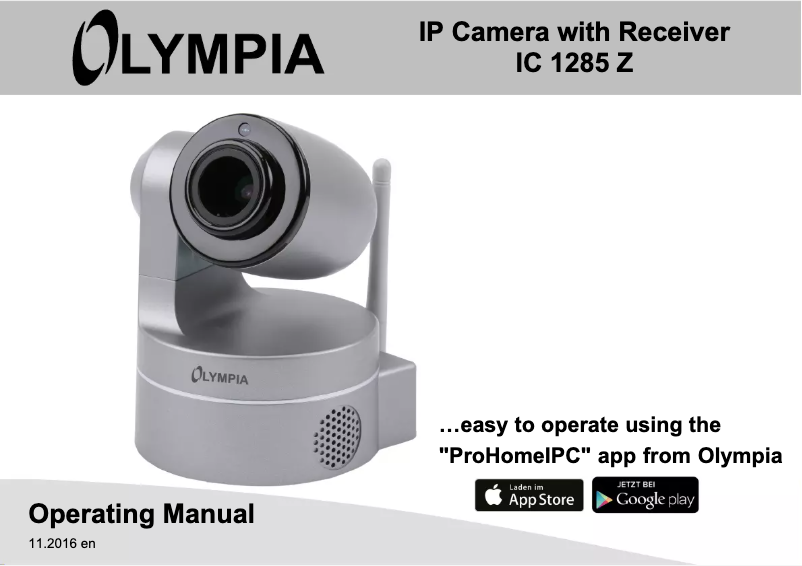 Page 1 de la notice Manuel utilisateur Olympia IC 1285 Z