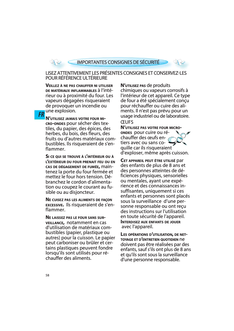 Page 1 de la notice Manuel utilisateur Whirlpool AMW423