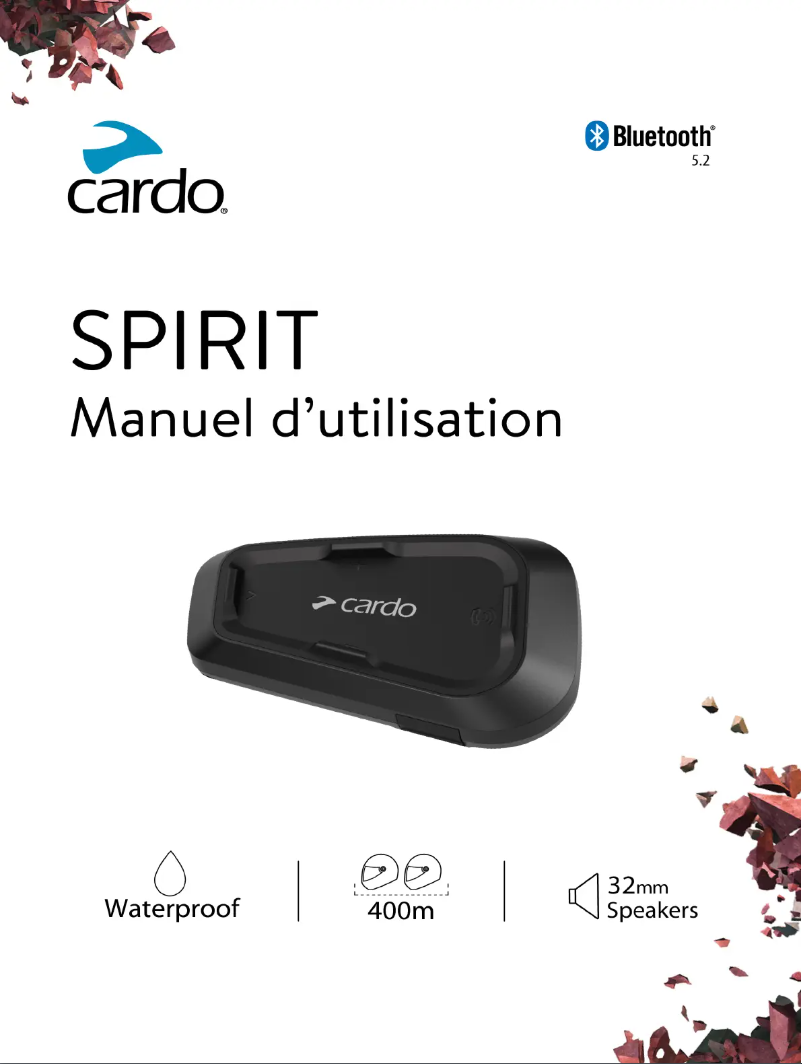 Page 1 of the manual Installation Guide Cardo Spirit