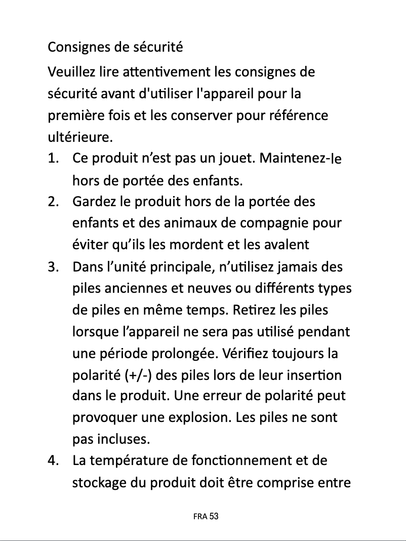 Page 1 de la notice Manuel utilisateur Denver WCT-8016