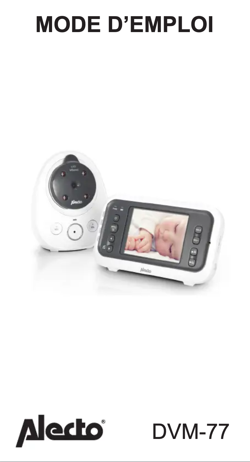 Page 1 de la notice Manuel utilisateur Alecto DVM-77