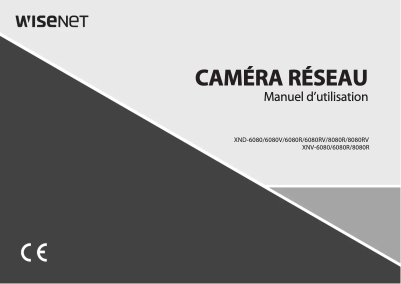 Page 1 de la notice Manuel utilisateur Hanwha XND-6080