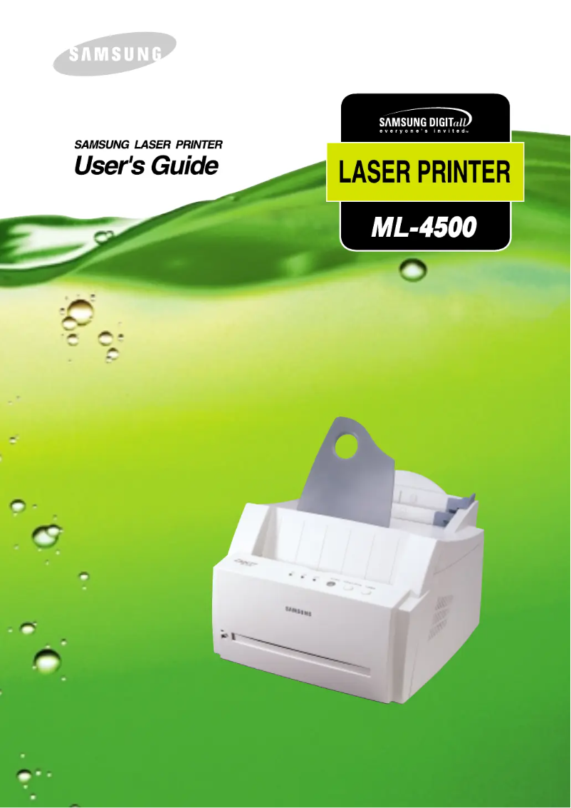 Página 1 del manual Manual de usuario Samsung ML-4500