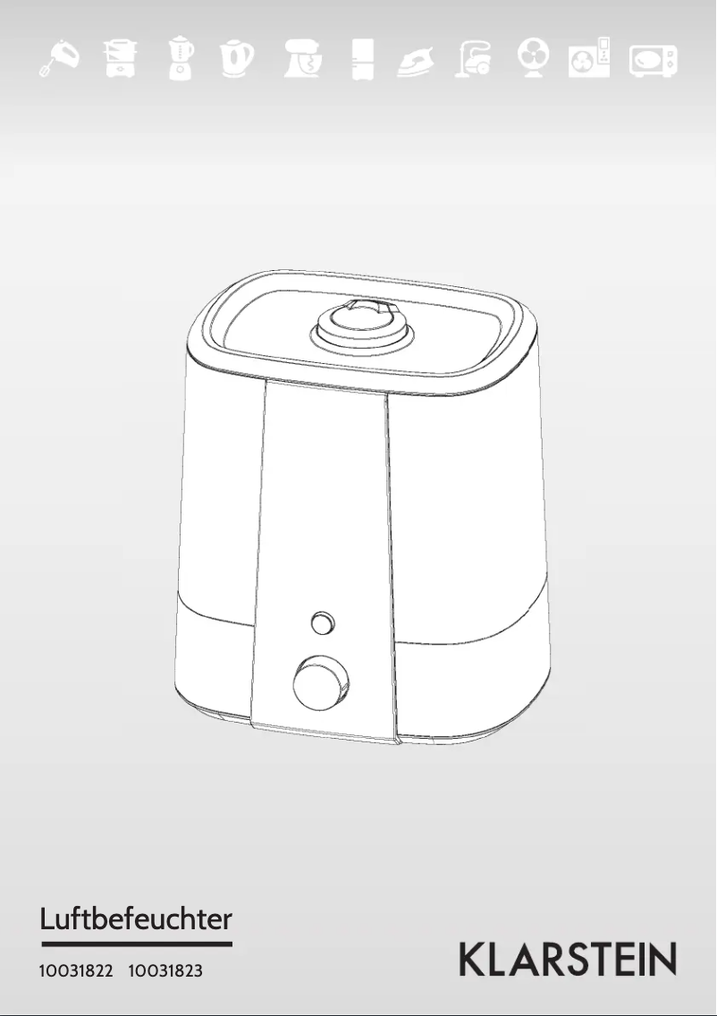 Page 1 de la notice Manuel utilisateur Klarstein 10031822