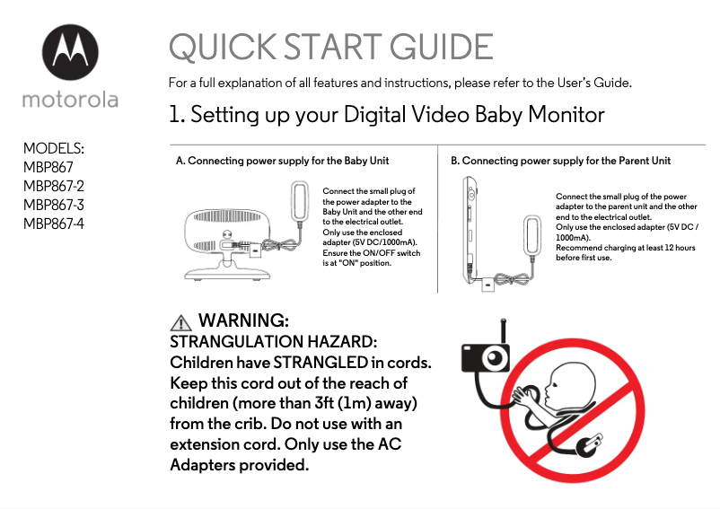 Página 1 del manual Manual de usuario Motorola MBP867-4