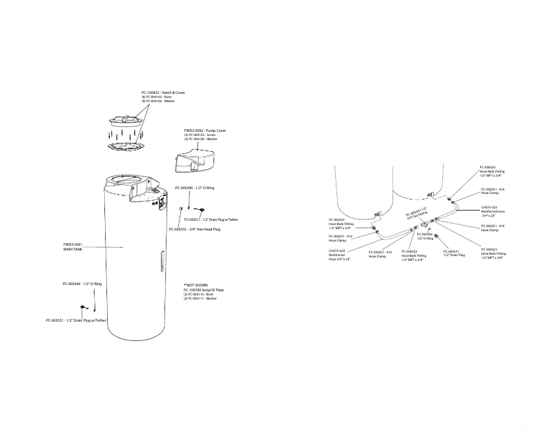 Page 1 de la notice Manuel utilisateur PolyJohn Water Works FWD3-1000
