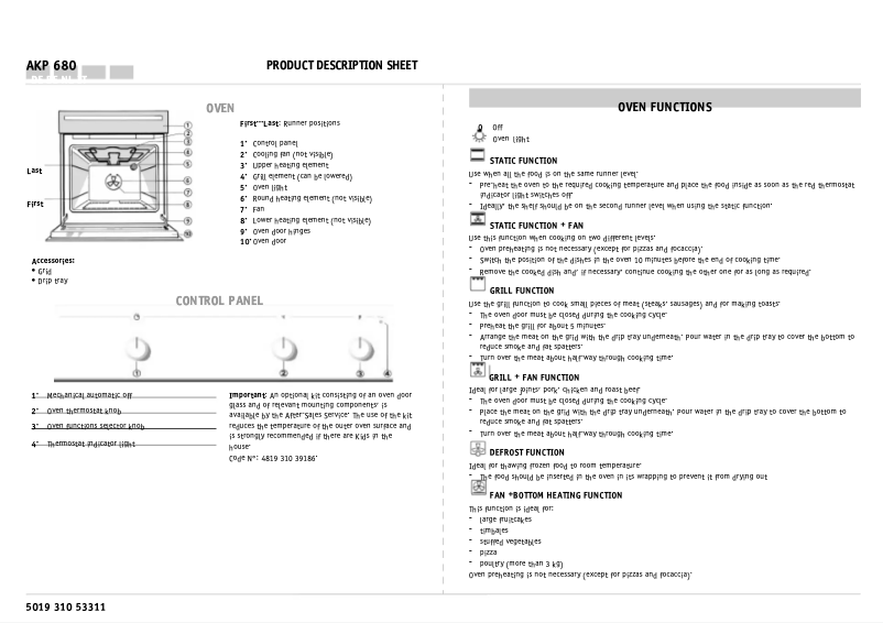 Página 1 del manual Manual de usuario Whirlpool AKP 680