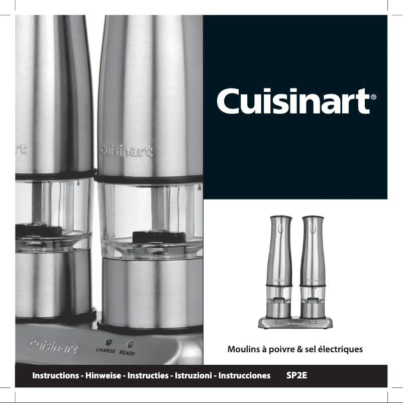 Página 1 del manual Manual de usuario Cuisinart SP2E