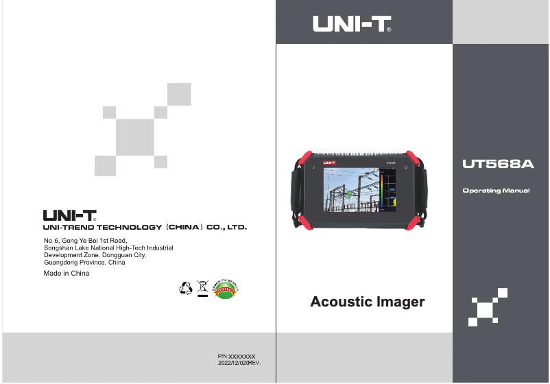 Page 1 of the manual User Manual Uni-T UT568A