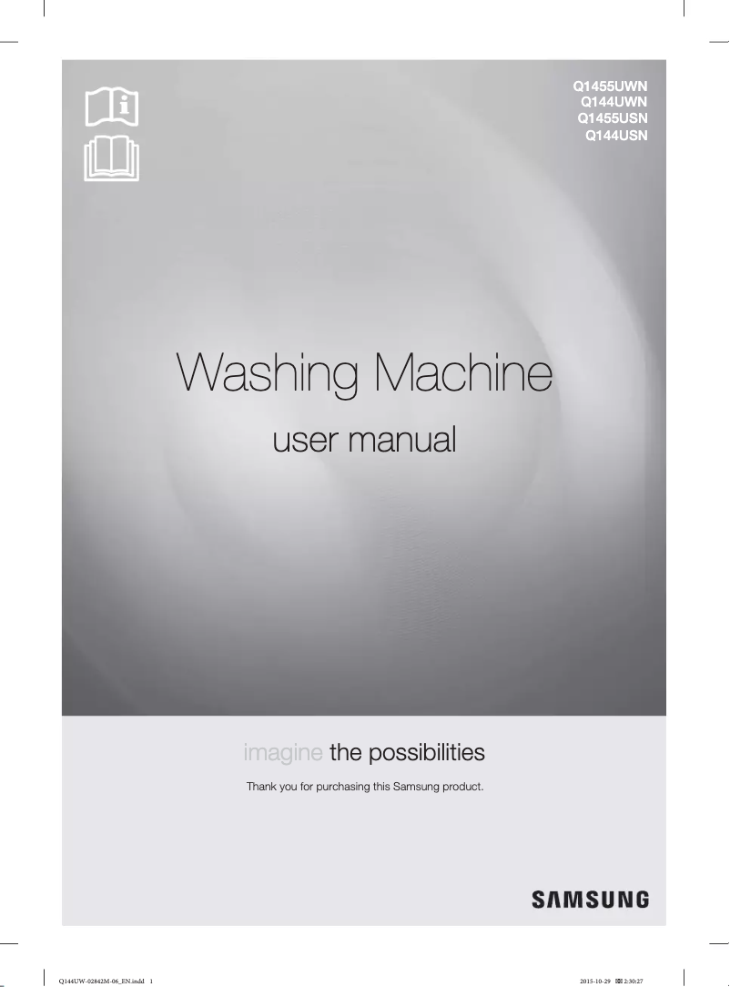 Página 1 del manual Manual de usuario Samsung Q1455UWN