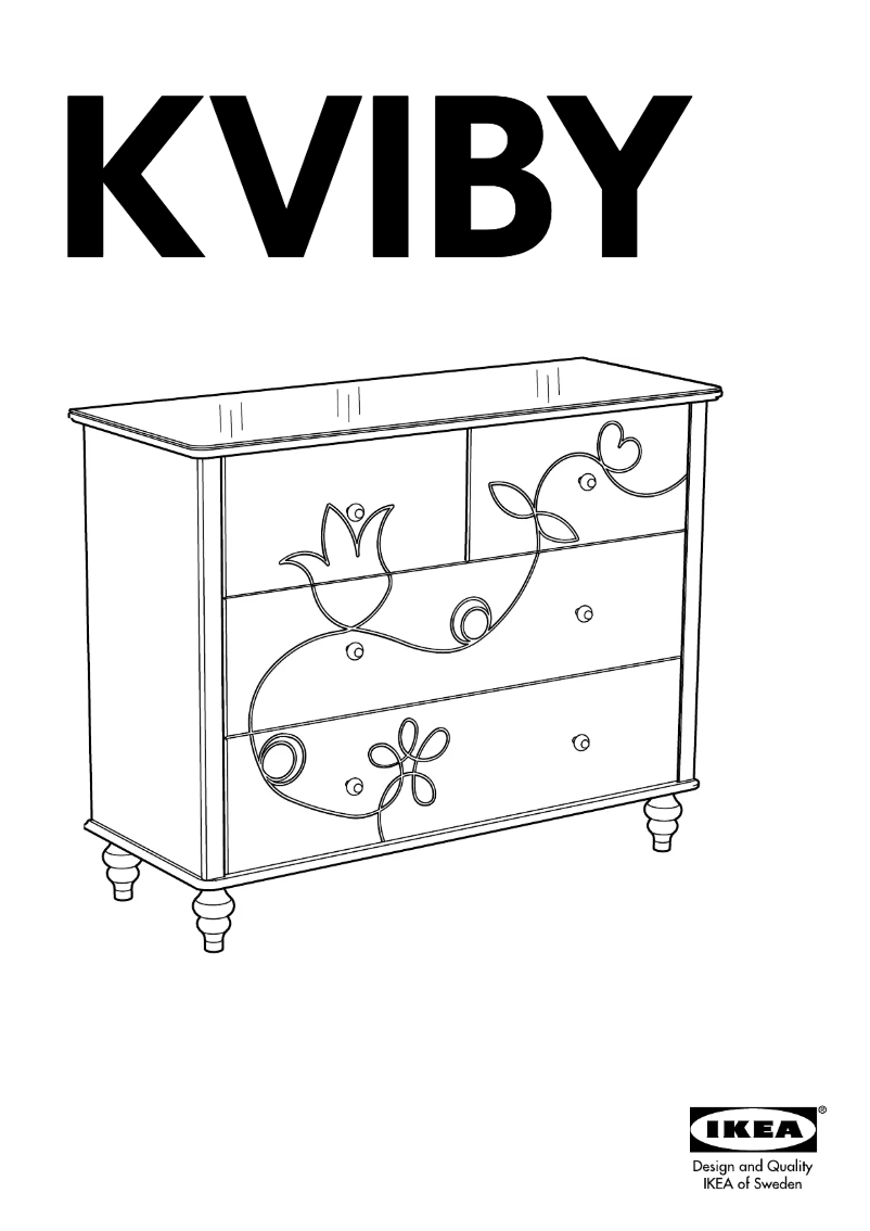 Page 1 de la notice Manuel utilisateur Ikea KVIBY