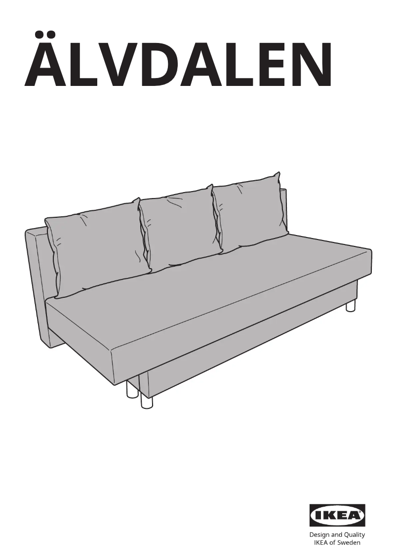 Page 1 de la notice Manuel utilisateur Ikea ÄLVDALEN 905.306.51