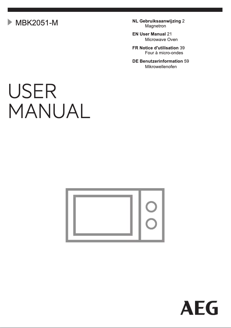Página 1 del manual Manual de usuario Electrolux MBK2051-M