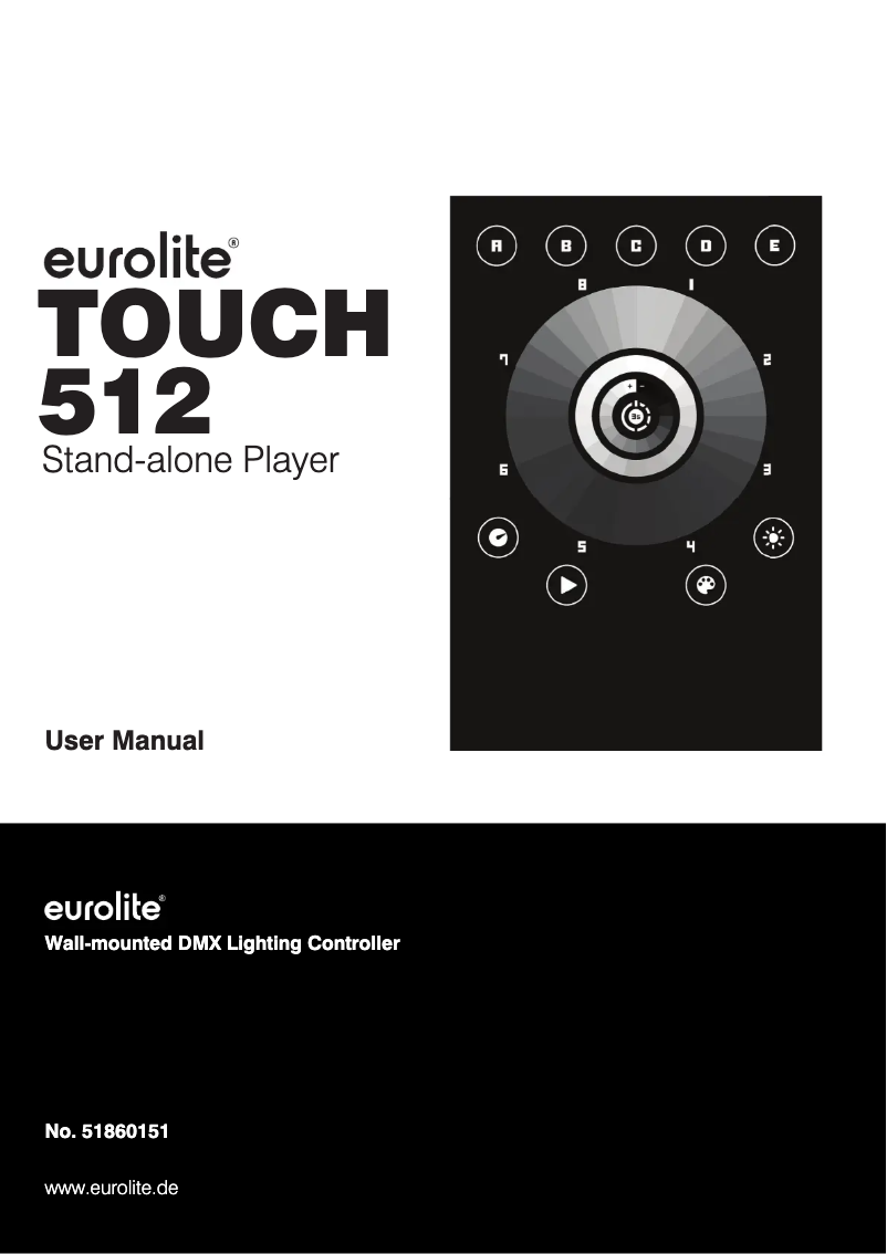 Page 1 de la notice Manuel utilisateur Eurolite Touch 512