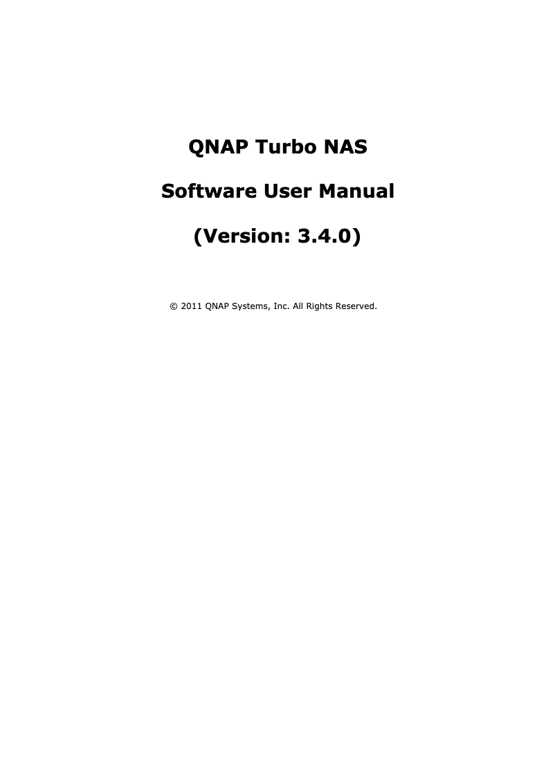Page 1 de la notice Manuel utilisateur QNAP TS-259 Pro TurboNAS
