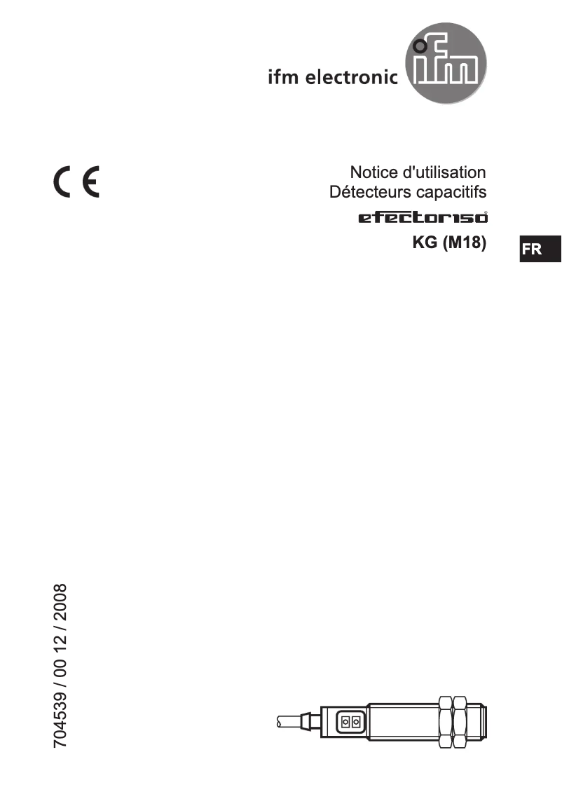 Page 1 de la notice Manuel utilisateur IFM KG5068