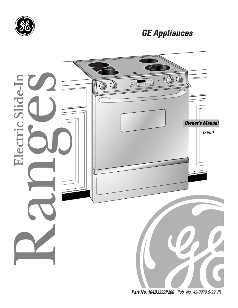 Página 1 del manual Manual de uso y mantenimiento GE Profile Performance JS960CBCC