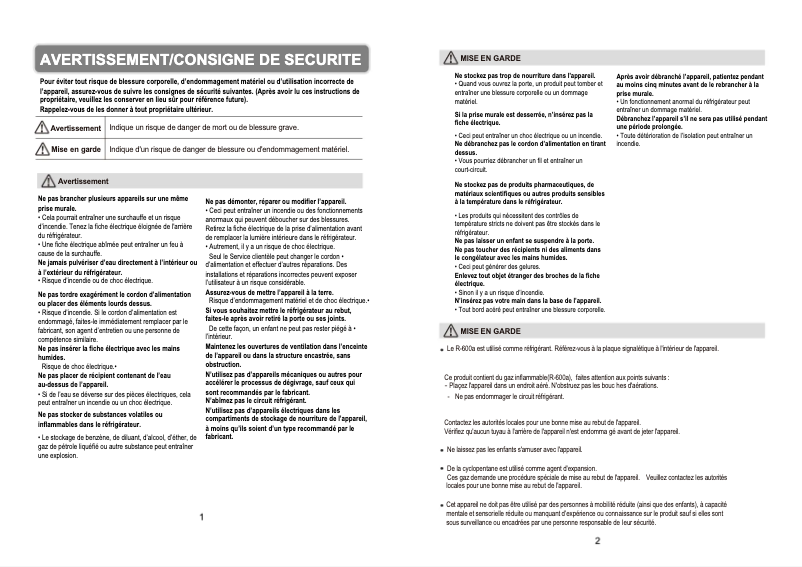 Page 1 de la notice Manuel utilisateur Daewoo FN-153NB